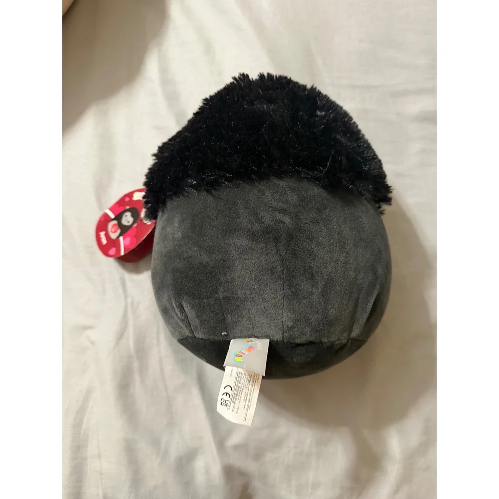 Squishmallows Aron‎ Gorilla Hug Me Valentine Plush Kellytoy Black White NWT